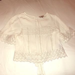 Miss Selfridge Cut Out Crochet Top